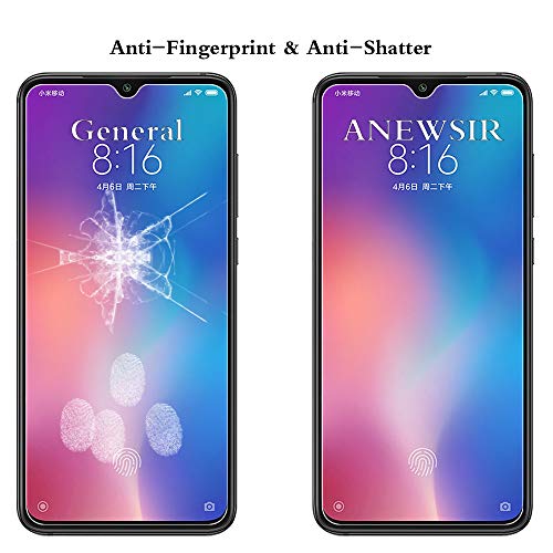 ANEWSIR Protector de Pantalla para Xiaomi Mi 9, Xiaomi Mi 9 Cristal Templado, [3 Pack] [9H Dureza] [Ultra-transparente] [Sin Burbujas] [Resistente a Arañazos] Vidrio Templado Screen Protector Xiaomi 9