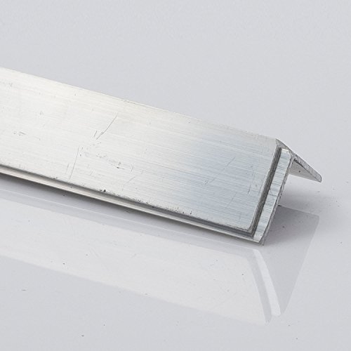 Ángulo de aluminio, perfil de aluminio L, dimensiones y longitud a elegir, 60 x 60 x 2 mm 1000 mm, 1