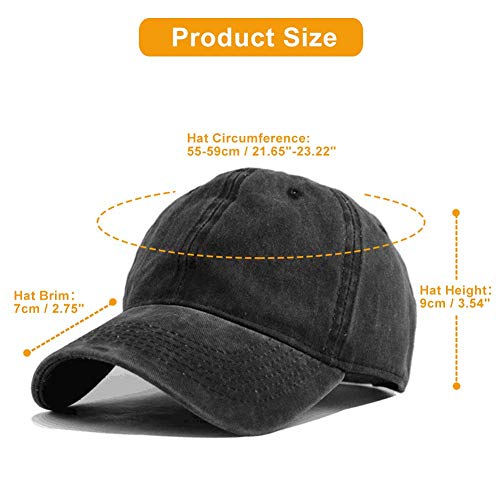 ANIDOG Sacos de Bolsa Hail Seitan Go Vegan Sombrero de Vaquero Adulto Gorra de béisbol Diseño atlético Ajustable Sombrero de Moda para Hombres y Mujeres