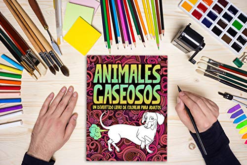 Animales gaseosos: Un divertido libro de colorear para adultos