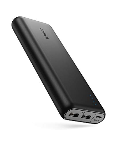 Anker PowerCore 20100 - Batería Externa para Dispositivos portátiles (20100 mAh, 2 x USB), Color Negro