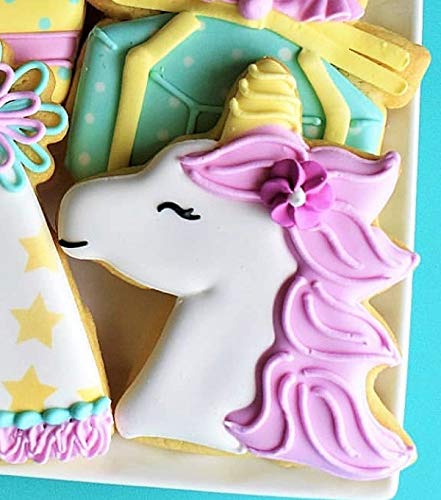 Ann Clark Cookie Cutters Cortador de galletas cabeza de unicornio - 10 cm - Acero fabricado en EE. UU.