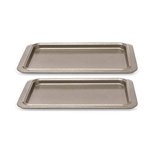 Anolon Advanced 2 bandejas para Horno, bandejas de Acero Antiadherente de Calidad, bandejas de Cocina aptas para el lavavajillas, Set de Acero al Carbono con garantía de por Vida