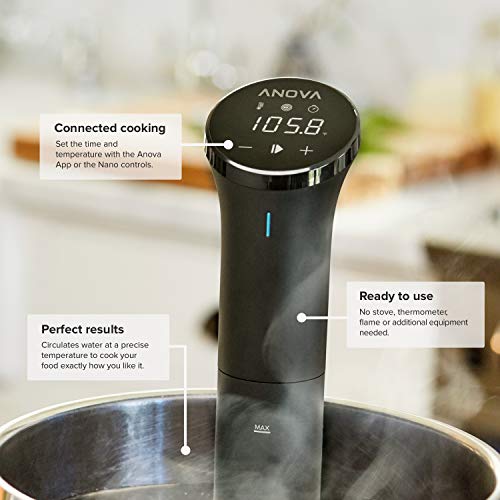 Anova Culinary | Nano Sous Vide Precision Cooker (750W) | App Anova Incluida