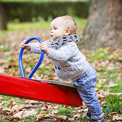 ANSUG 4 paquetes de calentador de cuello de algodón para niños, Ring Infinity Loop Pañuelo para el cuello Snood Bufanda Sombrero Bandana para niños niñas