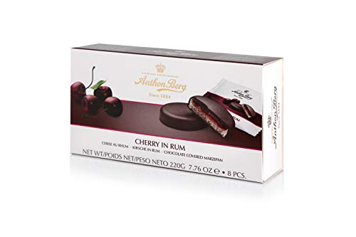 Anthon Berg Cherry en ron mazapanes cubiertos de chocolate