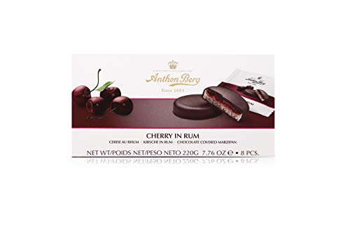 Anthon Berg Cherry en ron mazapanes cubiertos de chocolate