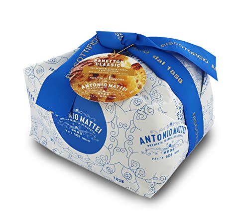 Antonio Mattei Premiata Fabbrica di Biscotti Panettone Italiano clásico - Lote de 6 x 1kg