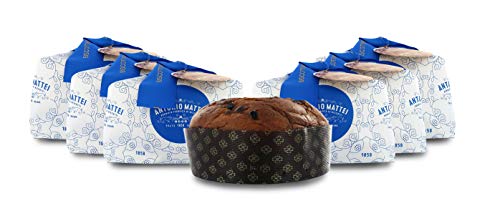 Antonio Mattei Premiata Fabbrica di Biscotti Panettone Italiano clásico - Lote de 6 x 1kg