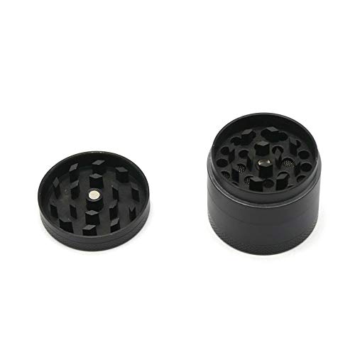 Anyasen Grinder Especias 2 set 8 Piezas Grinder Metálico Máquina Trituradora grinder metalico con colector de Polen para Hierbas Tabaco Especias Grinder (negro y deslumbrante color)