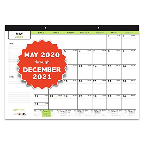Anything Alma 2020-2021 - Calendario de escritorio (16-3/4" x 11-4/5" | Mayo 2020 a diciembre de 2021 | 20 meses, calendario de escritorio o pared