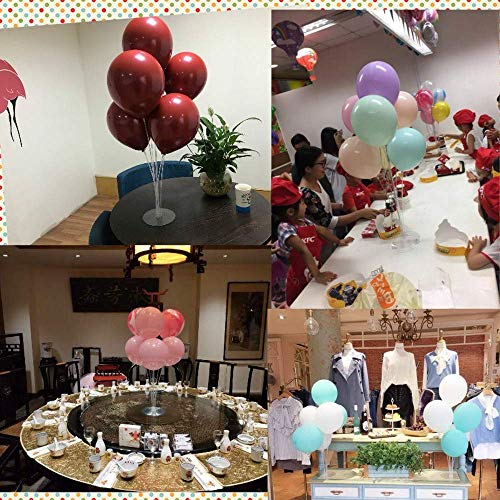 AOFOX Juego de Soporte para Globos de Mesa, Paquete de 2 Juego de Soporte para Globos de Mesa para Fiesta de cumpleaños, Bodas, Decoraciones navideñas