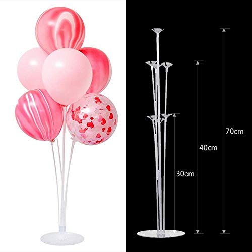 AOFOX Juego de Soporte para Globos de Mesa, Paquete de 2 Juego de Soporte para Globos de Mesa para Fiesta de cumpleaños, Bodas, Decoraciones navideñas