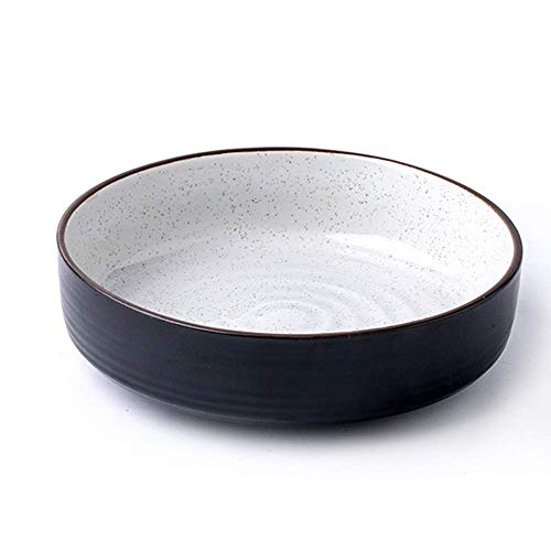 AOLI Bol, creativo casero Vajilla, Nordic tazón de cerámica, personalidad creativa Autor Bowl, Postre de la fruta Ensaladera,Blanco