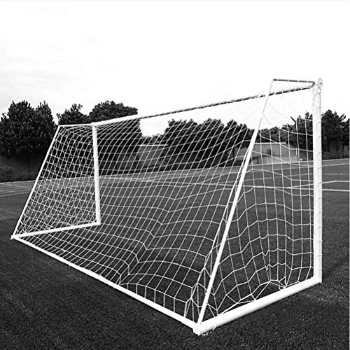 Aoneky Red para Portería de Fútbol - 2.4m×1.8m, 2mm, Red Portátil de Reemplazo para Formación Práctica Entrenamiento Partido, Accesorios de Deportes al Aire Libre, Blanco, Sin Marco