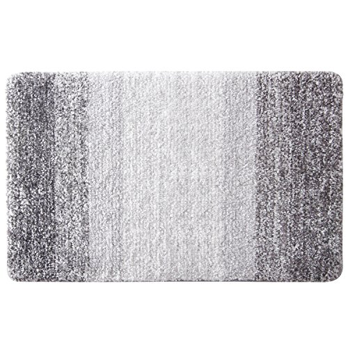 Aonewoe Alfombra Multifuncional Antideslizante 50 x 80cm Microfibra Alfombra de baño Gris