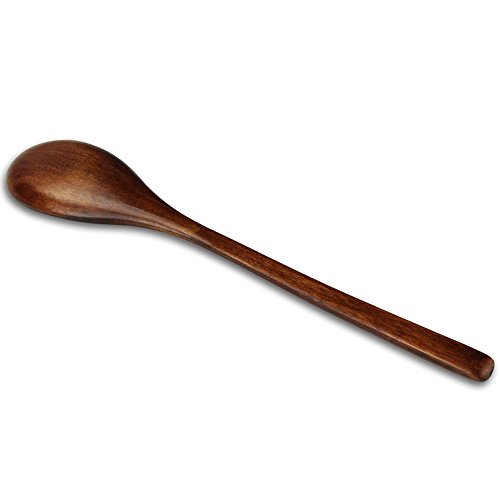 AOOSY Cuchara de madera, Juego de cucharas de sopa de madera Nanmu de 5 piezas de Janpanese, de estilo Janpanese, para comer mezclar, mezclar, cocinar y mezclar