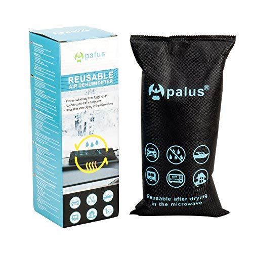 Apalus ® Bolsa Antihumedad Reutilizable para el Coche, Sin Tóxicos. Absorbe Humedad con Gel De Sílice, Evita Empañado y Condensación, Deshumidificador para Automóvil, Barco, Electrónica (Bolsa 1KG)