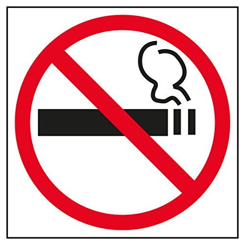 APLI 845 - Cartel adhesivo Prohibido fumar (114 x 114 mm)