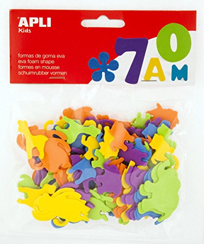 APLI Kids 13282-Formas goma EVA animales 100 u.