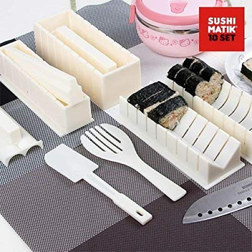 Appetitissime Matik Moldes para Sushi, Blanco, 21x15.1x8.4 cm, 8 Unidades