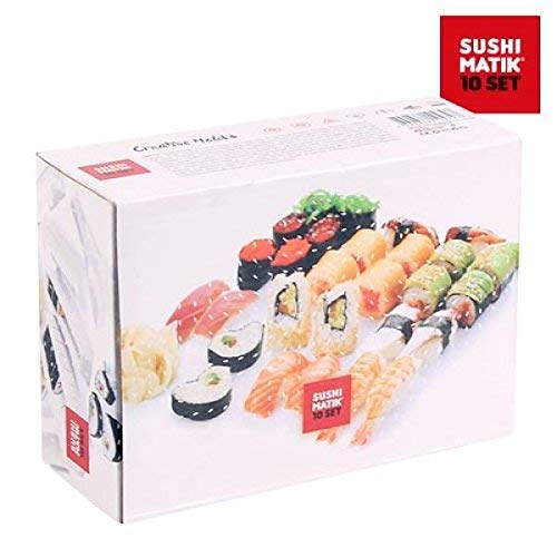 Appetitissime Matik Moldes para Sushi, Blanco, 21x15.1x8.4 cm, 8 Unidades