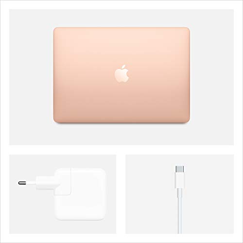 Apple MacBook Air Oro Portátil 33,8 cm (13.3") 2560 x 1600 Pixeles Intel® Core i5 de 10ma Generación 8 GB LPDDR4x-SDRAM 512 GB SSD Wi-Fi 5 (802.11ac) macOS Catalina MacBook Air, Intel®