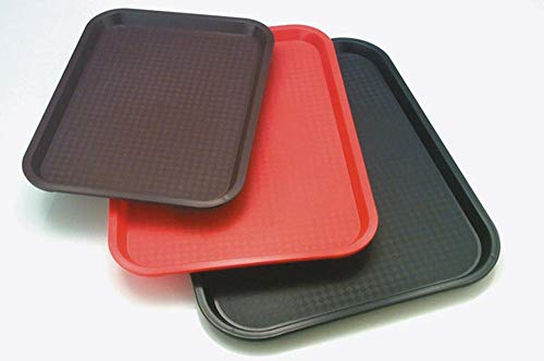 APS GN 1/1 Fast Food de Bandeja, 53 x 32,5 x 2 cm, Polipropileno, en el Color Negro