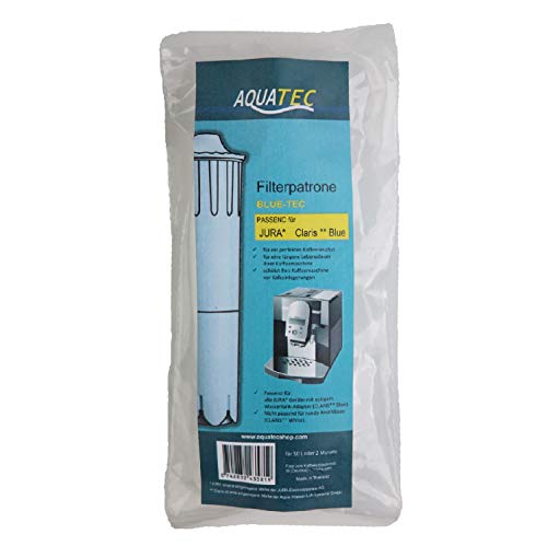 AQUATEC - Filtro para cafetera automática Jura Claris Blue (3 unidades)