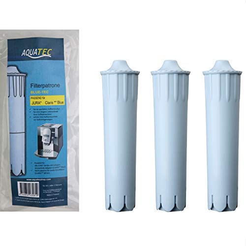 AQUATEC - Filtro para cafetera automática Jura Claris Blue (3 unidades)