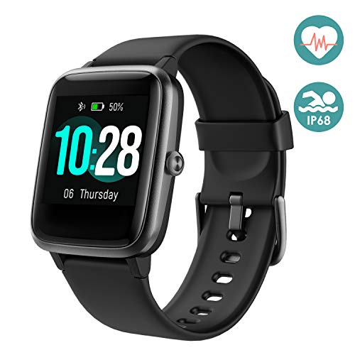 Arbily Reloj Inteligente Pantalla Táctil Completa Pulsera de Actividad Smartwatch Mujer Hombre Niño Reloj Deportivo a Prueba de Nadar Impermeable Podómetro Monitor de Sueño para iOS Android (Negro)