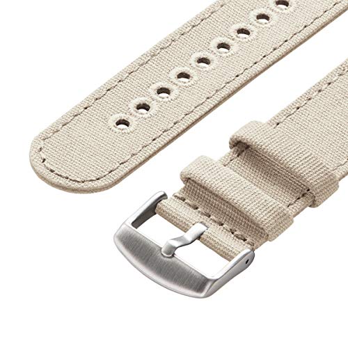 Archer Watch Straps | Correas Reloj Lona de Liberación Rápida para Hombre y Mujer | para Relojes y Smartwatch (Alabastro, 22mm)