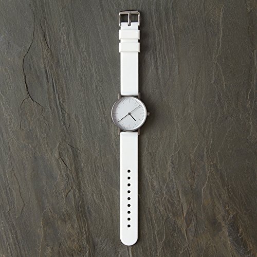 Archer Watch Straps | Repuesto de Correa Reloj de Silicona para Hombre y Mujer, Caucho Fácil de Abrochar para Relojes y Smartwatch | Blanco, 22mm