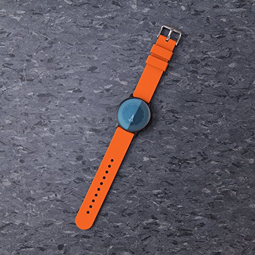 Archer Watch Straps | Repuesto de Correa Reloj de Silicona para Hombre y Mujer, Caucho Fácil de Abrochar para Relojes y Smartwatch | Naranja Portland, 22mm