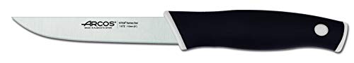 Arcos 147224 Cuchillo para Verduras, Acero_Inoxidable, Negro Y Blanco, 110 mm