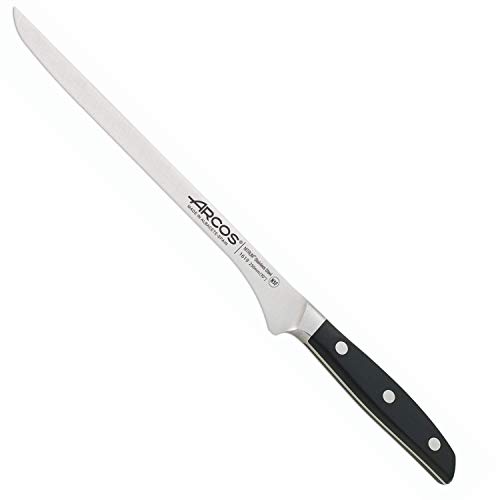 Arcos 161900 Cuchillo Jamonero, Acero Inoxidable, negro