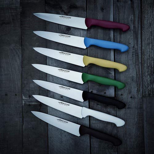 Arcos 290723 - Cuchillo de cocinero, 200 mm, color azul (f.display)