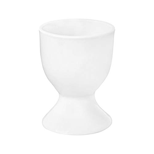 Argon Tableware Huevera Set - Porcelana Copas del Hard pasados ​​por Agua Huevos - Blanco - Pack de 2