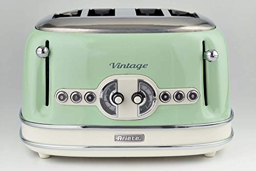 Ariete 0156GR 156/1-Tostadora de Pan Verde Pastel, 1600 W