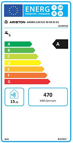 Ariston 3100552 Termo Eléctrico, 1500 W, 220 V, Blanco/negro, 30 l