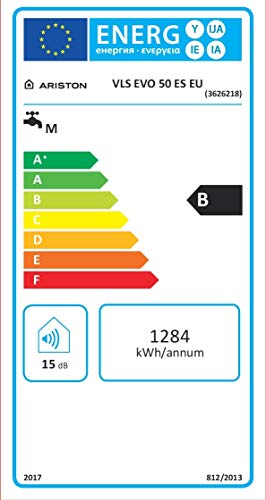 Ariston 3626218 Velis EVO - Termo Eléctrico, 1500 W, 220 V, 50 l