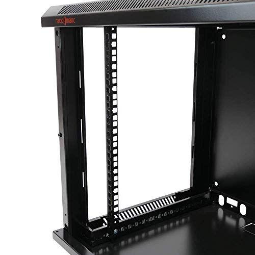 Armario Rack Mural 19" 12U 600x450x635mm Pared Negro SOHORack de RackMatic