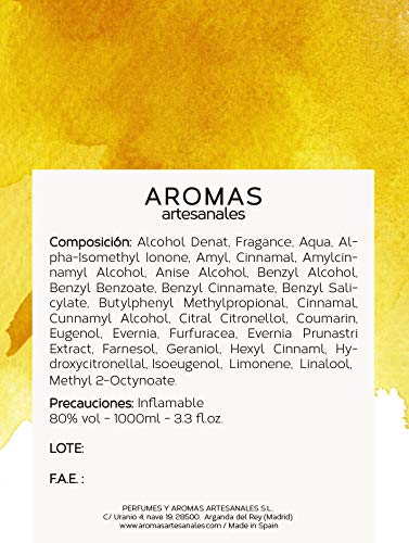 AROMAS ARTESANALES - Eau de Parfum Diezma | Perfume con vaporizador para Mujeres | Fragancia Femenina 100 ml | Distintos Aromas - Encuentra el tuyo Aquí