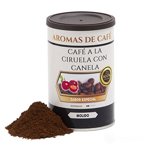 Aromas de Café - Café con Agradable Sabor a Canela y Ciruela 100% Arábica Tostado Molido, 100 gr