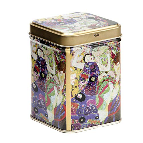 Aromas de Té - Lata de Metal para Té - Diseño Virgen de Gustav Klimt - Caja de Té/Recipiente Contenedor Almacenamiento de Té - Capacidad 100 gr