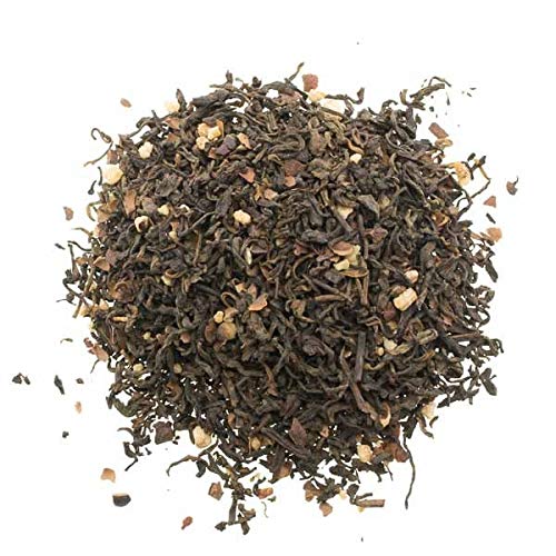 Aromas de Té - Té Rojo Pu Erh Crujiente de Chocolate con Cáscara de Cacao Pedazos de Crocante Vainilla, 100 gr.