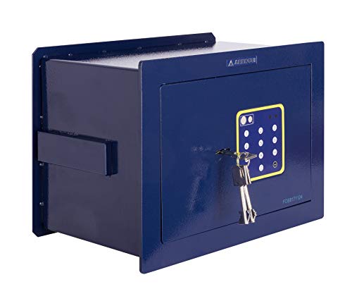 Arregui 15000WB-S2 Caja Fuerte de empotrar electrónica con Llave.340x245x200-300mm, Azul, 340 x 245 x 200-300 mm