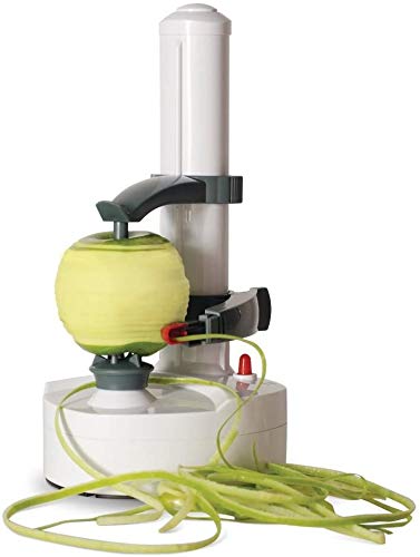 ARSUK Peladora eléctrica multifunción Peladora de Manzana giratoria automática Peladora de Patatas Máquina de Corte de Verduras Herramienta de pelado de Cocina de Acero Inoxidable