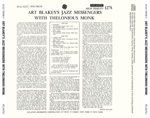 Art Blakey's Jazz Messengers With Thelonious Monk