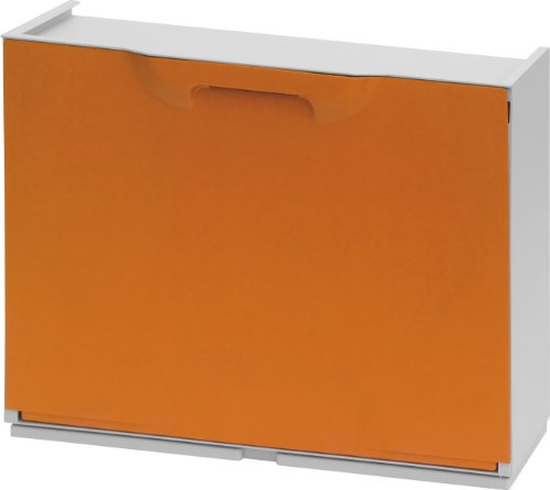 Art Plast U50/1A Scarpiera in Plastica, Naranja/Blanco